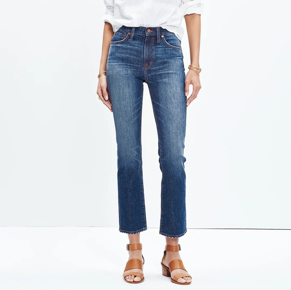 Madewell Denim - Madewell Cali Demi-Boot Jeans 10" High Riser Donovan Wash Women's 25 Style F1599